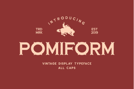 Pomiform - Cowboy font