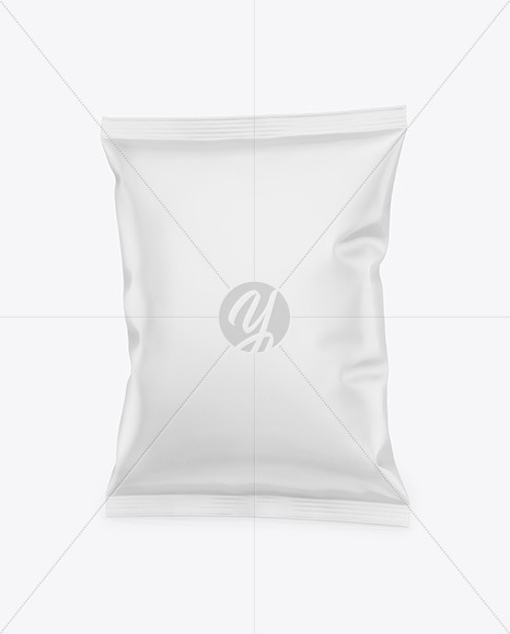 Matte Snack Package Mockup - Half Side View