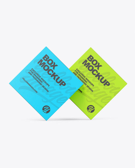 Two Paper Boxes Mockup - Two+Mailing+Box+Mockups+Box+Mockup+Template+Design+Design+Bundles