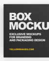 Paper Box Mockup