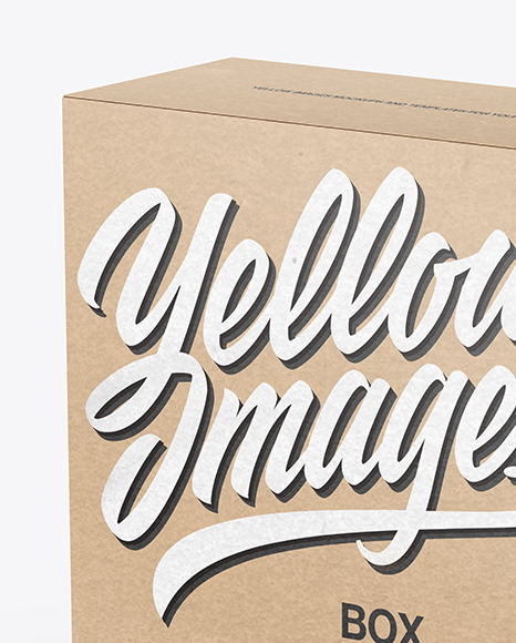 Kraft Paper Box Mockup