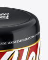Glossy Plastic Cosmetic Jar Mockup