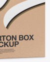 Carton Kraft Box - Half Side View