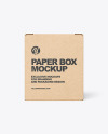 Kraft Paper Box Mockup