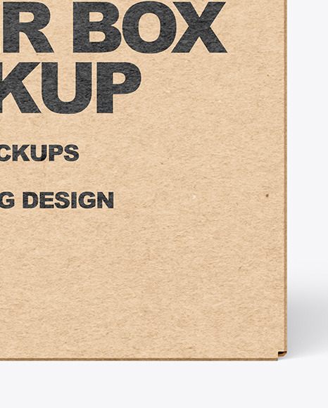 Kraft Paper Box Mockup