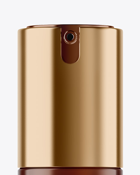 Amber Airless Pump Bottle Mockup Amber Airless Pump Bottle Mockup