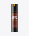 Frosted Amber Airless Pump Bottle Mockup Frosted Amber Airless Pump Bottle Mockup