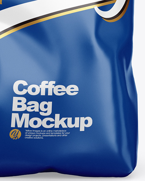 Glossy Coffee Bag Mockup