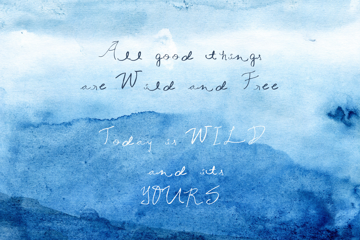 Misty forest watercolor textures set Misty forest watercolor textures set