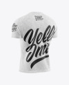 Melange Men's Raglan T-Shirt Mockup