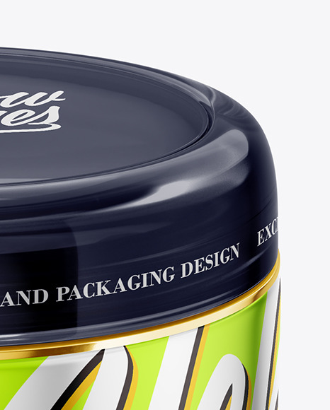 Metallic Cosmetic Jar Mockup