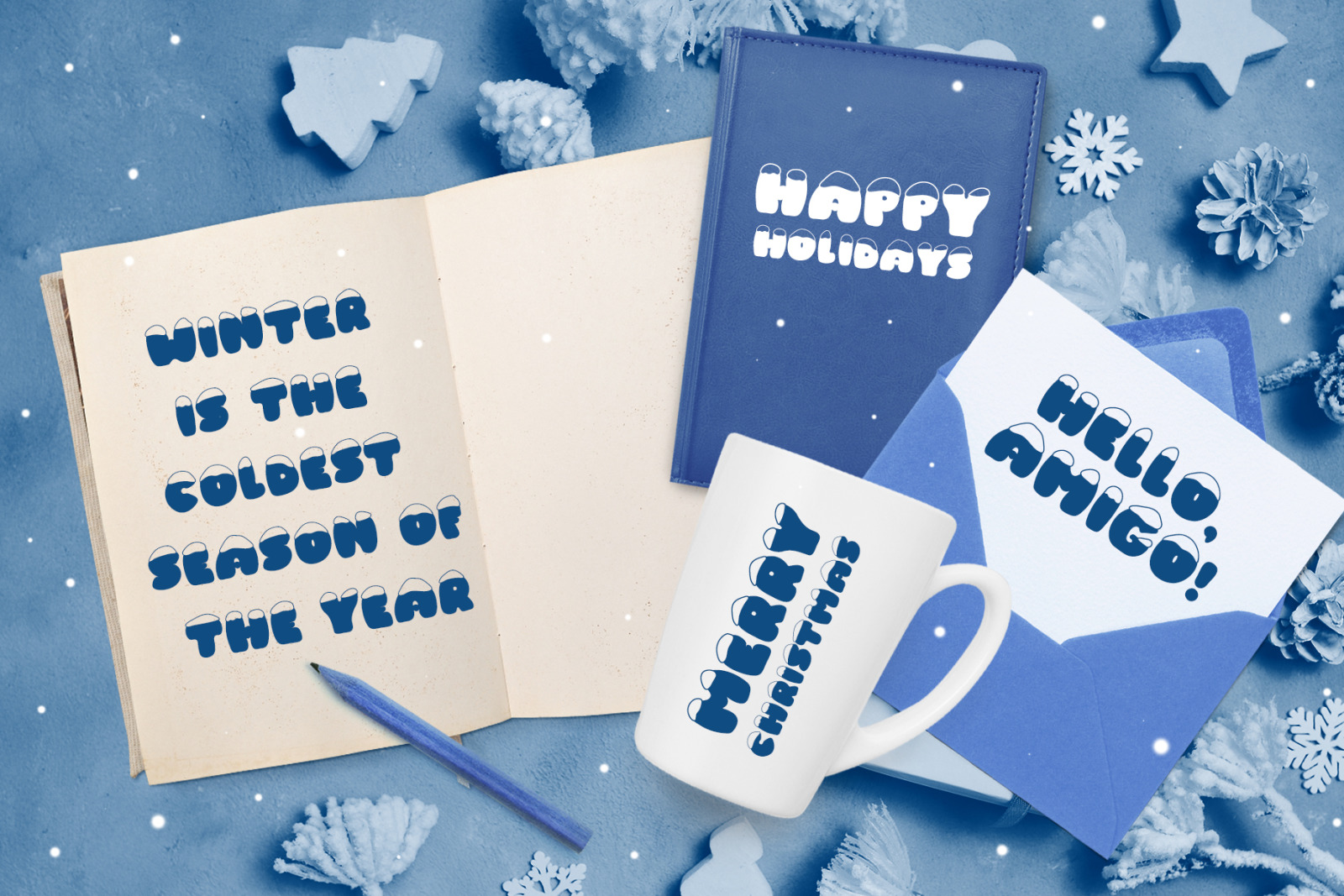 Frosty Joy Hand Drawn Display Font