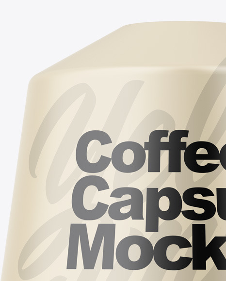 Matte Coffee Capsule Mockup