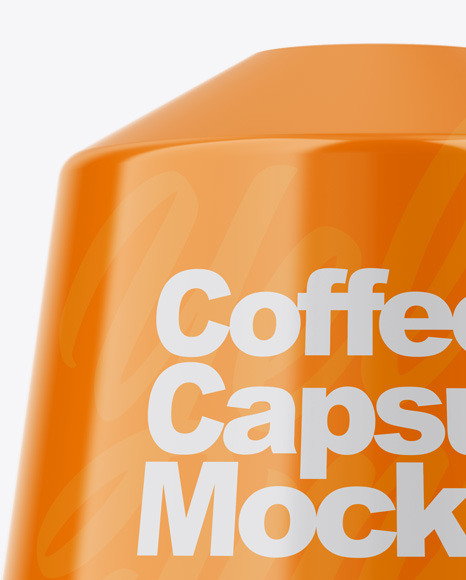 Glossy Coffee Capsule Mockup