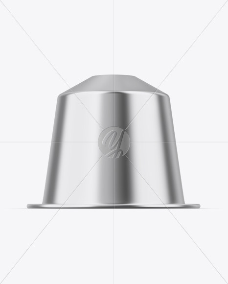 Glossy Metallic Coffee Capsule Mockup