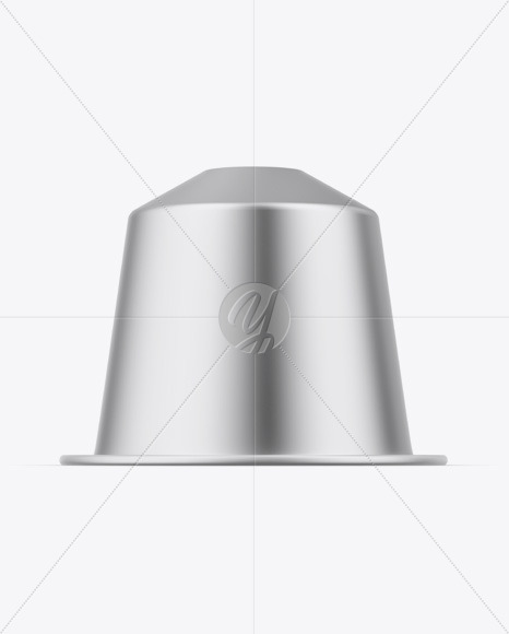 Matte Metallic Coffee Capsule Mockup