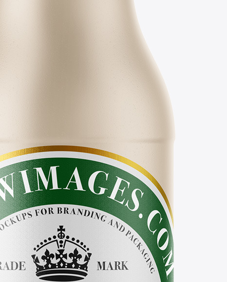 Ceramic Beer Bottle Mockup