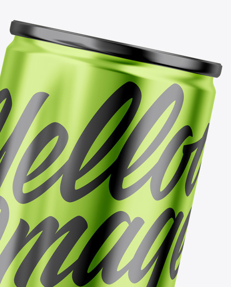 Two Glossy Metallic Cans Mockup