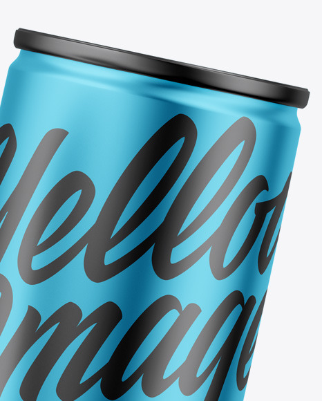 Two Matte Metallic Cans Mockup