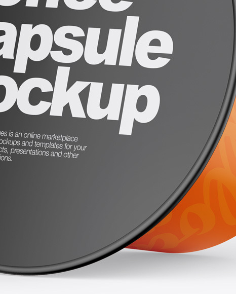 Glossy Coffee Capsule Mockup