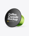 Glossy Metallic Coffee Capsule Mockup