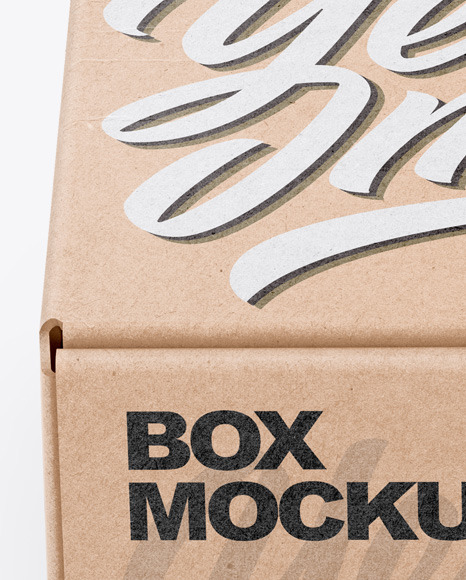 Kraft Box Mockup