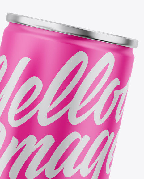 Metallic Cans W/ Matte Finish Mockup