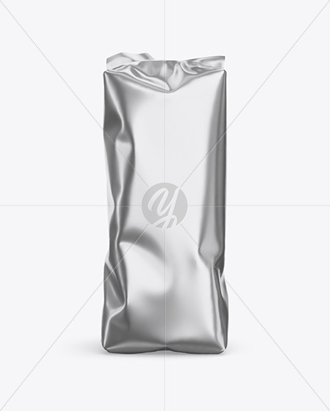 Metallic Coffee Bag Mockup