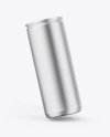 Matte Metallic Can Mockup