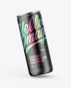 Matte Metallic Can Mockup