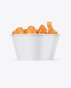 Matte Bucket With Chicken Mockup