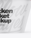 Matte Bucket With Chicken Mockup