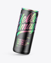 Matte Metallic Can Mockup