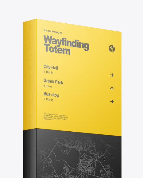 Wayfinding Totem Mockup