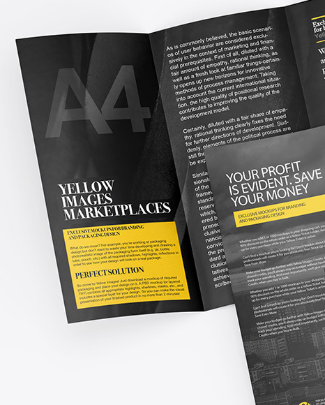 A4 Brochure Mockup