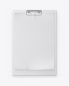 Plastic Clipboard w/ Paper Mockup