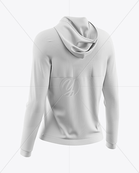 Women's Half-Zip Hoodie Mockup