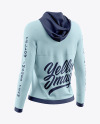 Women's Half-Zip Hoodie Mockup