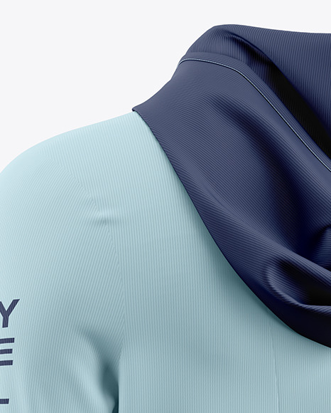 Women's Half-Zip Hoodie Mockup