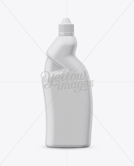 Matte Plastic Bottle Mockup - Front View