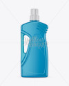 Transparent Plastic Bottle with Liquid Mockup