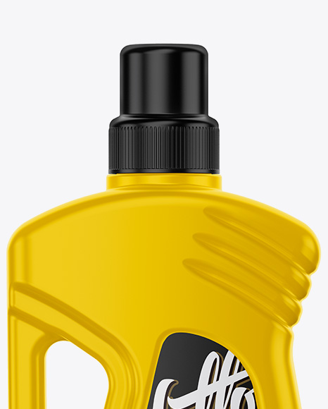 Glossy Plastic Bottle Mockup