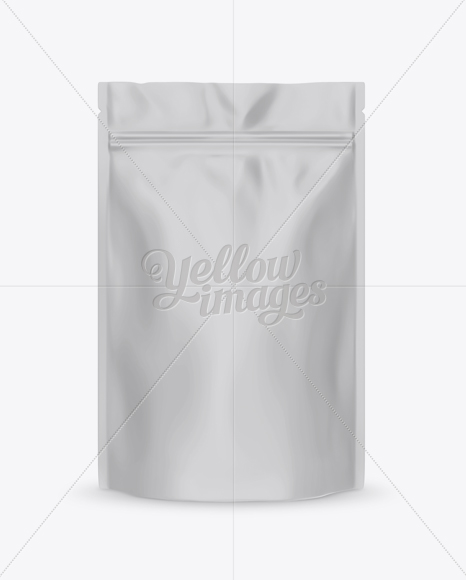 Matte Stand-up Pouch Mockup - Front View