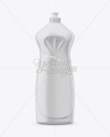 Glossy Plastic Bottle Mockup - Front View