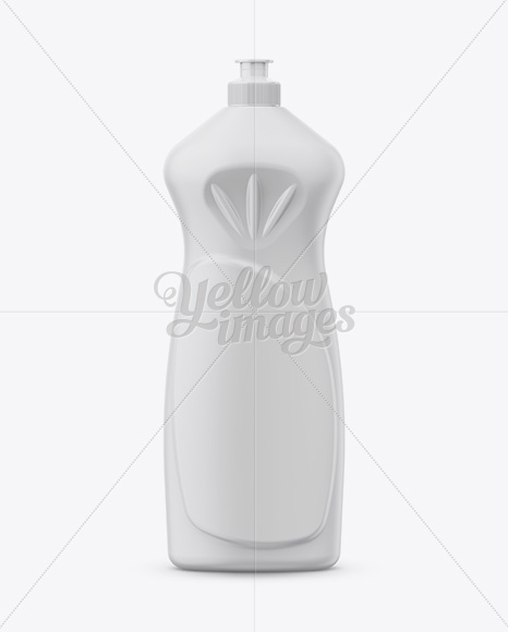 Matte Plastic Bottle Mockup - Front View