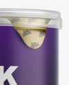 Small Matte Snack Tube Mockup - Front View