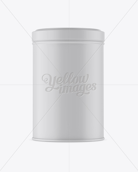 Matte Storage Jar Mockup - Front View