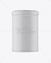 Matte Storage Jar Mockup - Front View