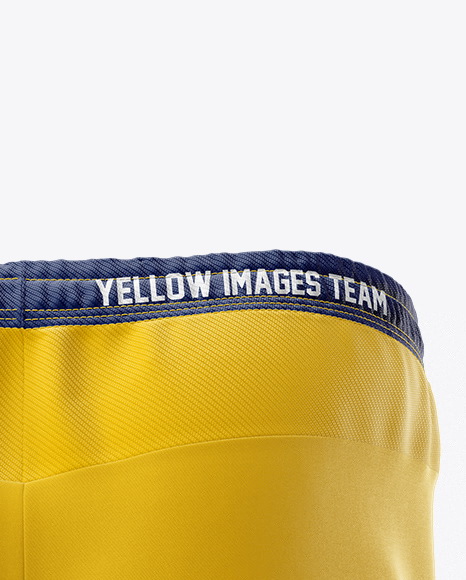 Men’s Rugby Shorts HQ Mockup - Back View