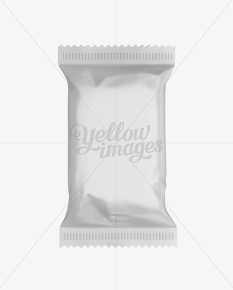 Small Matte Snack Bar Mockup - Front View